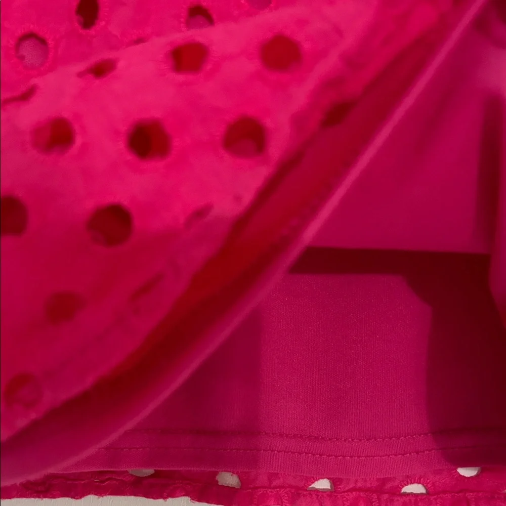 JODIFL Pink Eyelet Ruffle Blouse - Picture 3 of 7